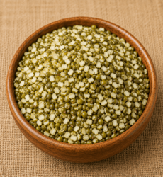 Pottu Pesarpappu /  Chilka Moong Dal
